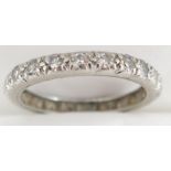 A diamond full eternity ring, set with twenty two