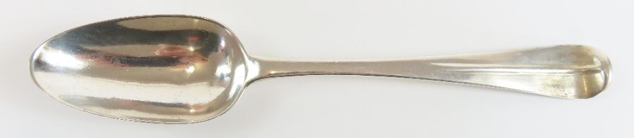 An Irish silver tablespoon, John Dalrymple, Dublin