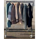 A collection of ladies vintage coats, to include t