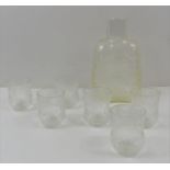 A mid century nuutajarvi glass decanter set design