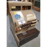 A vintage cash register