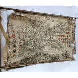 A large 20th century linen backed map of Germany,