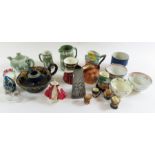 A collection of ceramic and other items including