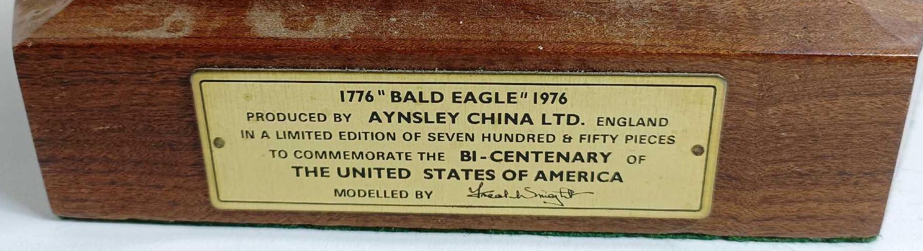 A limited edition Anysley china model of a bald ea - Image 13 of 14