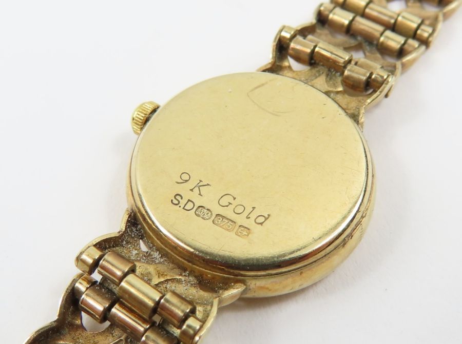 Rotary - a ladies 9ct gold wristwatch, the round l - Image 5 of 7