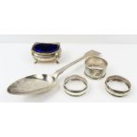 A Victorian silver serving spoon, London, 1858, A