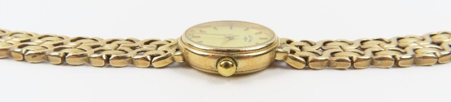 Rotary - a ladies 9ct gold wristwatch, the round l - Image 4 of 7
