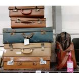 Collection of vintage suitcases