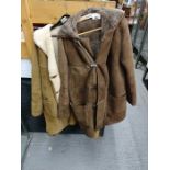 2 sheepskin coats