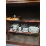 Ceramics, glassware & silver plate items