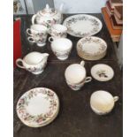 Collection of Wedgwood "Hathaway Rose" ceramics