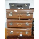 Collection of vintage suitcases