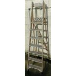 Wooden step ladder