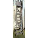 Large wooden step ladder
