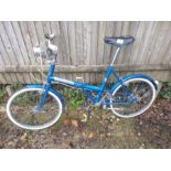 Vintage Triumph folding bicycle with Brook saddle
