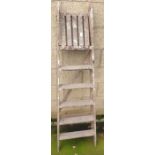 Set of wooden step ladders