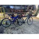 26" blue Apollo dual suspension bicycle along with