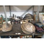 Large collection of silver plate and other metalwa