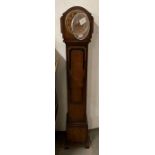 Oak cased Grandmother clock