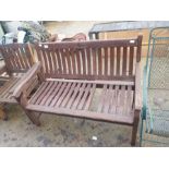 Hardwood garden bench