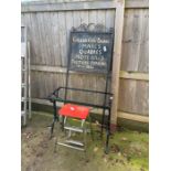 Metal garden table base, metal shop/pub display si