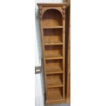 Modern pine bookcase/shelving unit