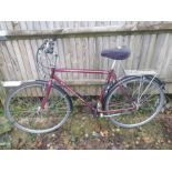 Claud Butler gents bicycle with mudguards and carr