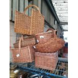 Collection of wicker baskets