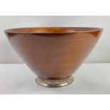 A mid-20th century teak American table centre bowl