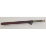 A 19th century extending telescope, signed Dolland, L