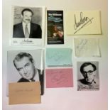 A collection of eight film actors autographs - Rob