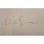 Autograph - Music singer - David Byrne of Talking