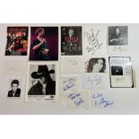 A collection of twelve entertainment autographs to