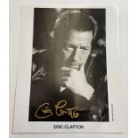 Autograph - Musician - Eric Clapton - This lot has