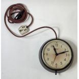 A vintage Smiths bakelite wall clock