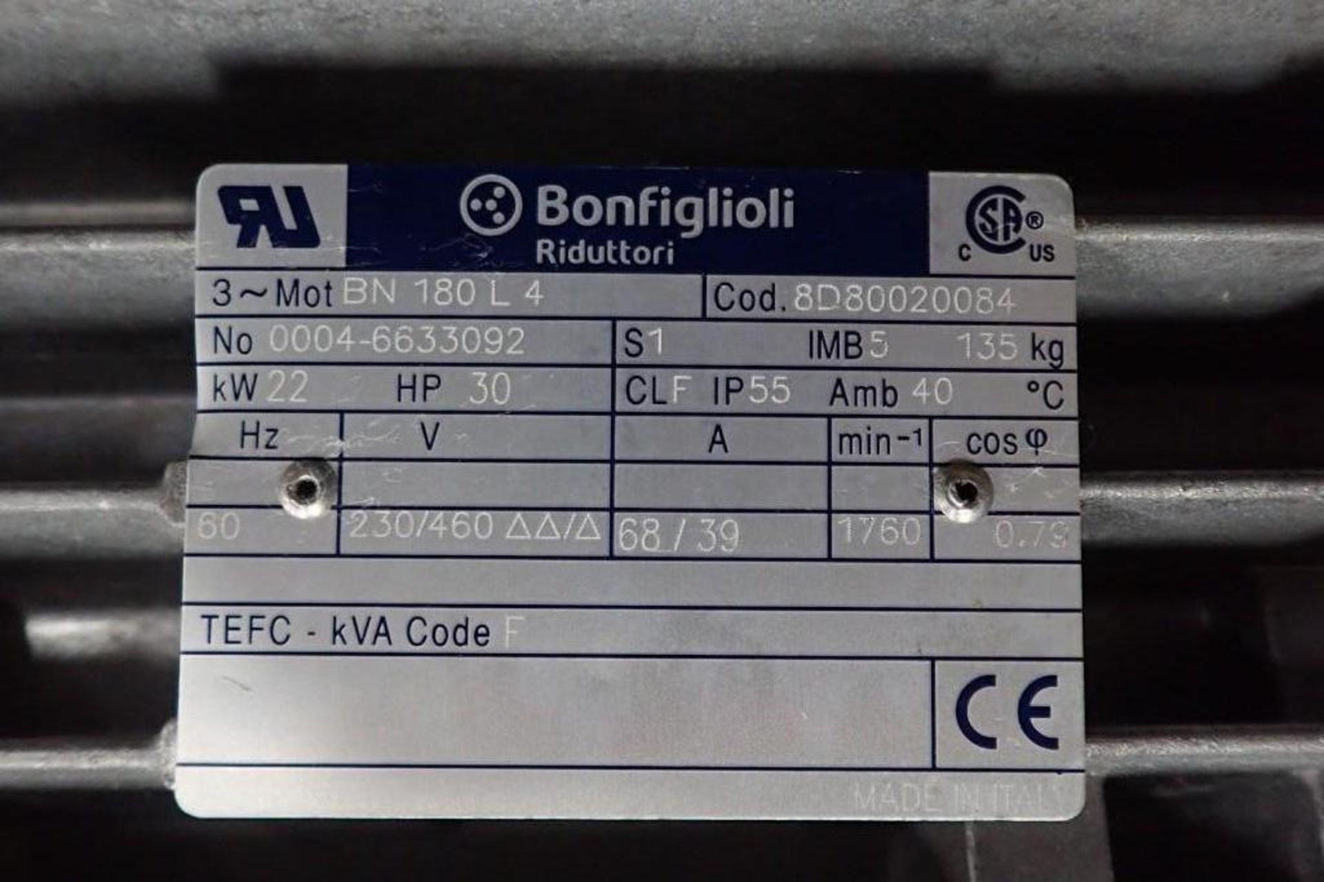 Bonfiglioli 30 hp - Image 8 of 8