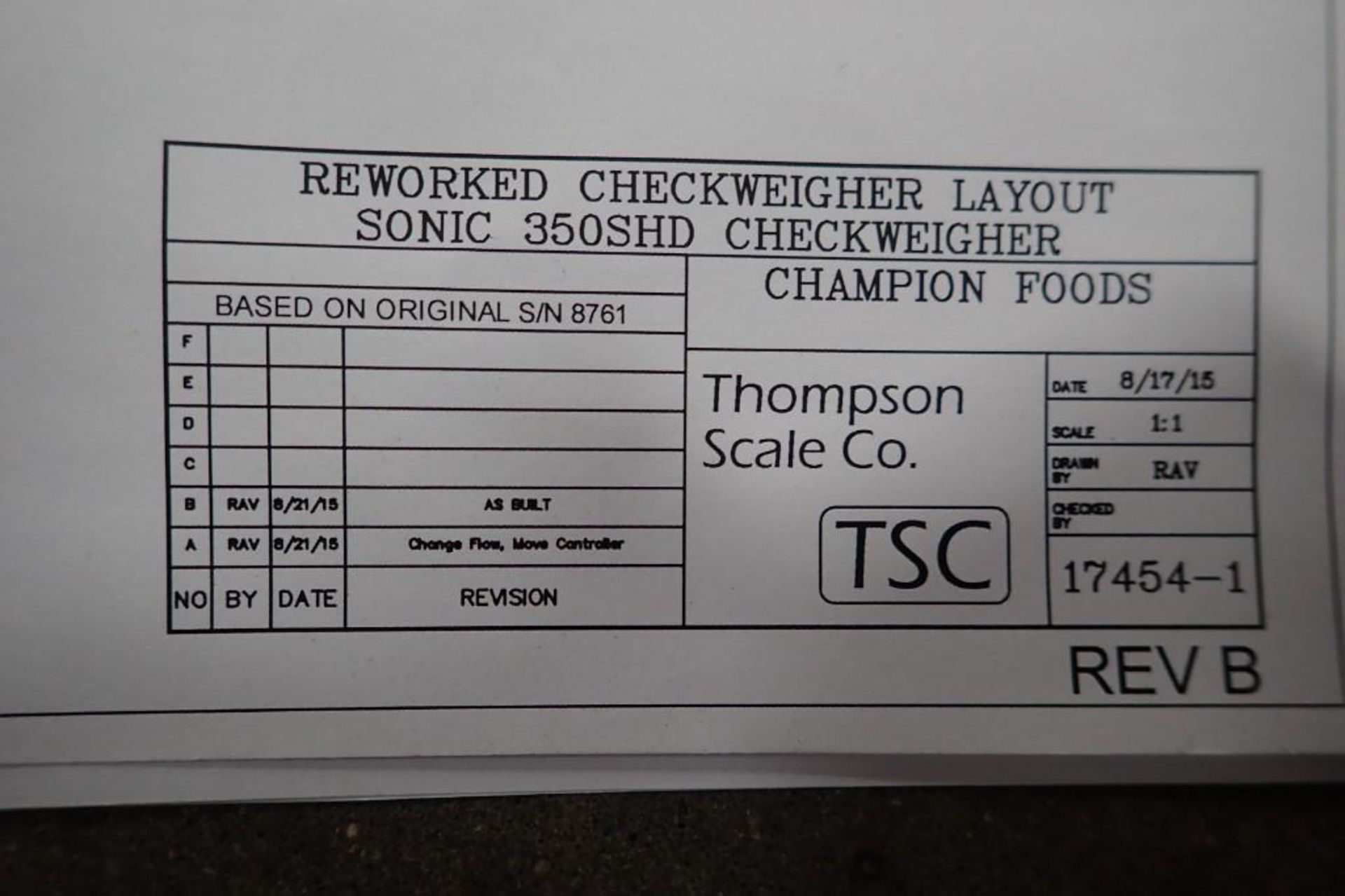 Thompson Scale Company Check Weigher - Image 30 of 37