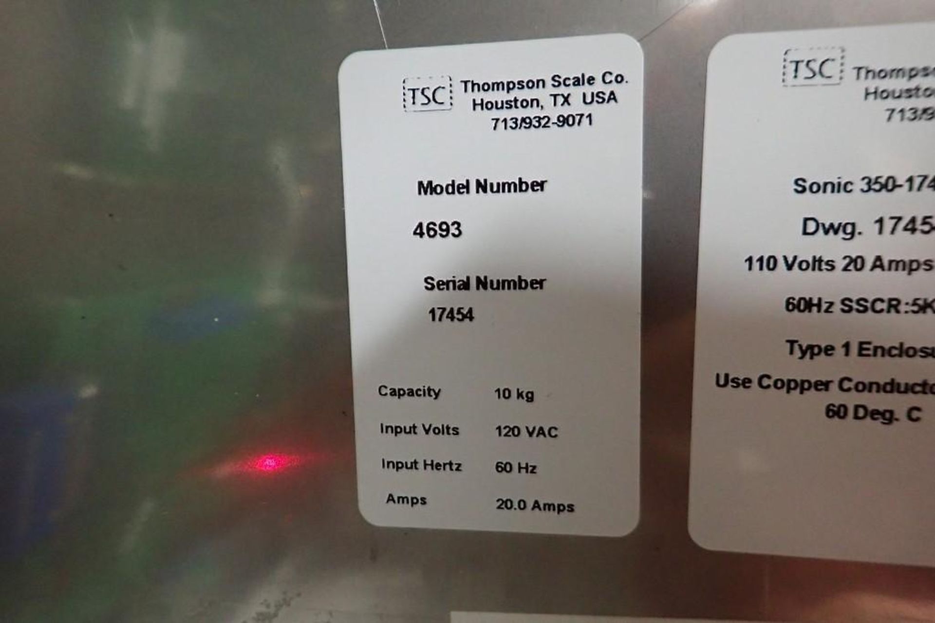 Thompson Scale Company Check Weigher - Image 33 of 37