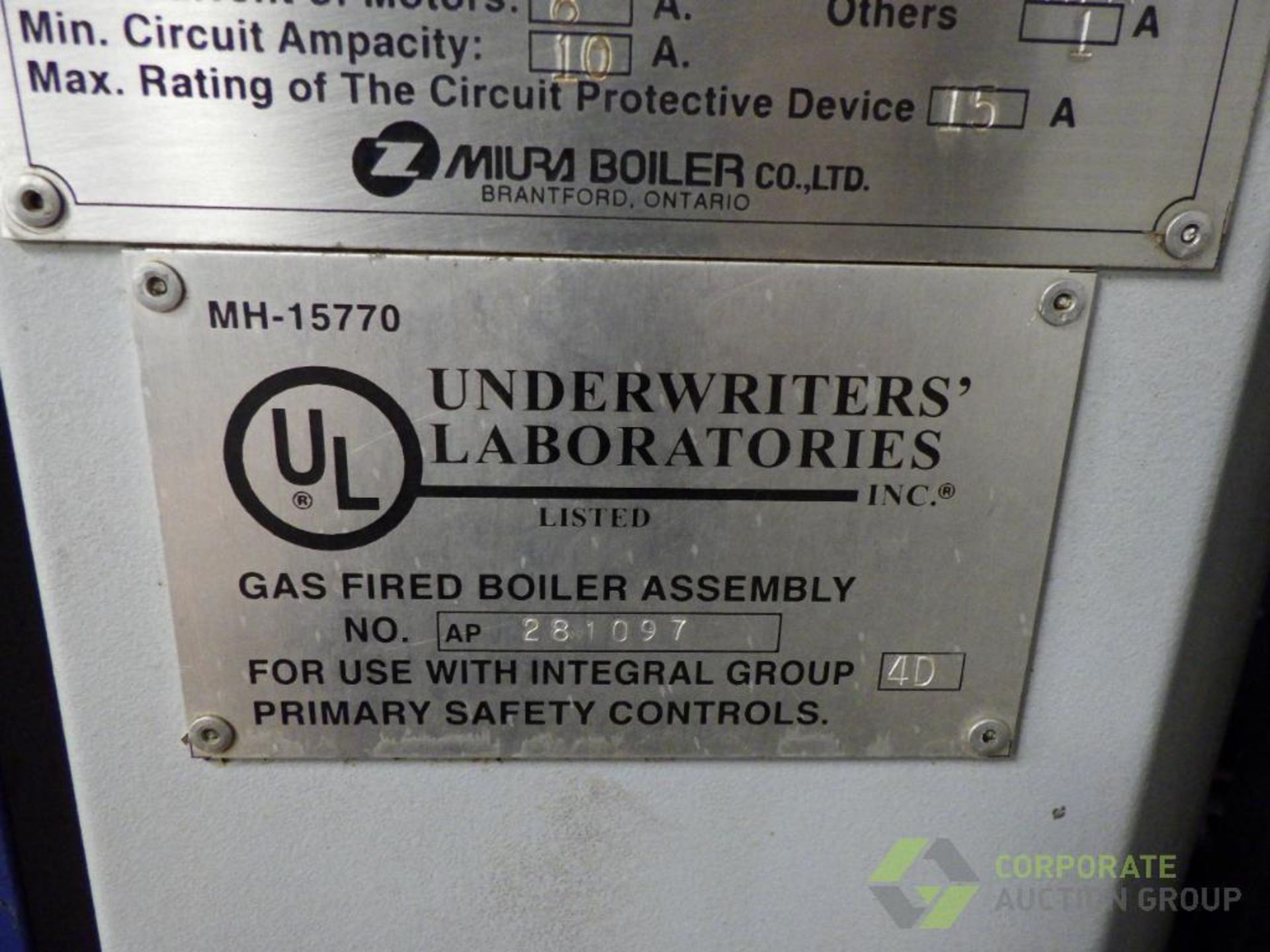 Miura automatic 50 hp boiler - Image 9 of 15
