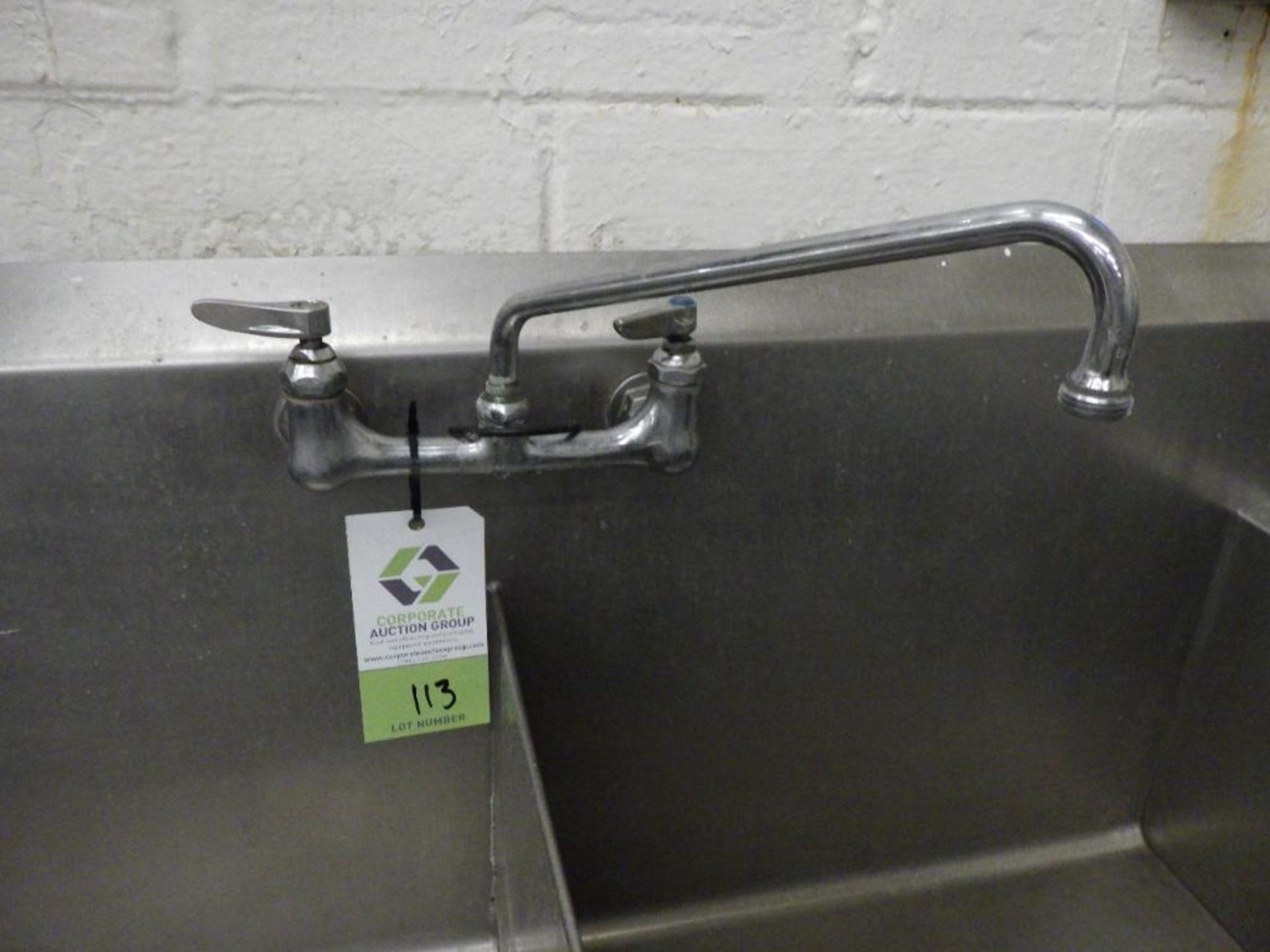 SS 2-Compartment Wash Sink - Image 7 of 10