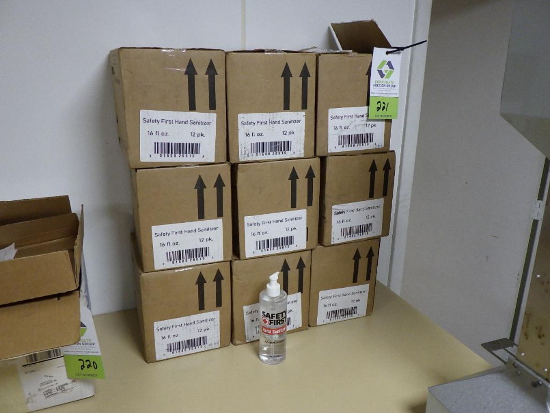 (12) Boxes Of Safety First Hand Sanitizer