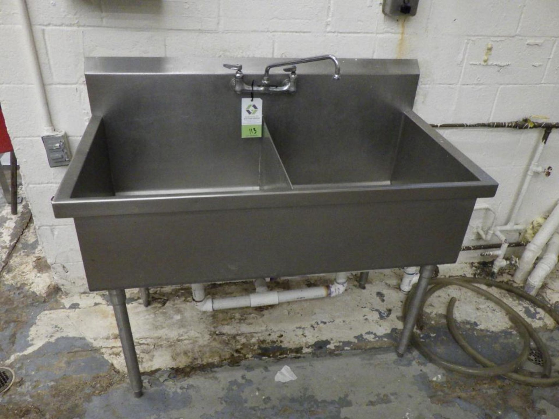 SS 2-Compartment Wash Sink - Image 4 of 10