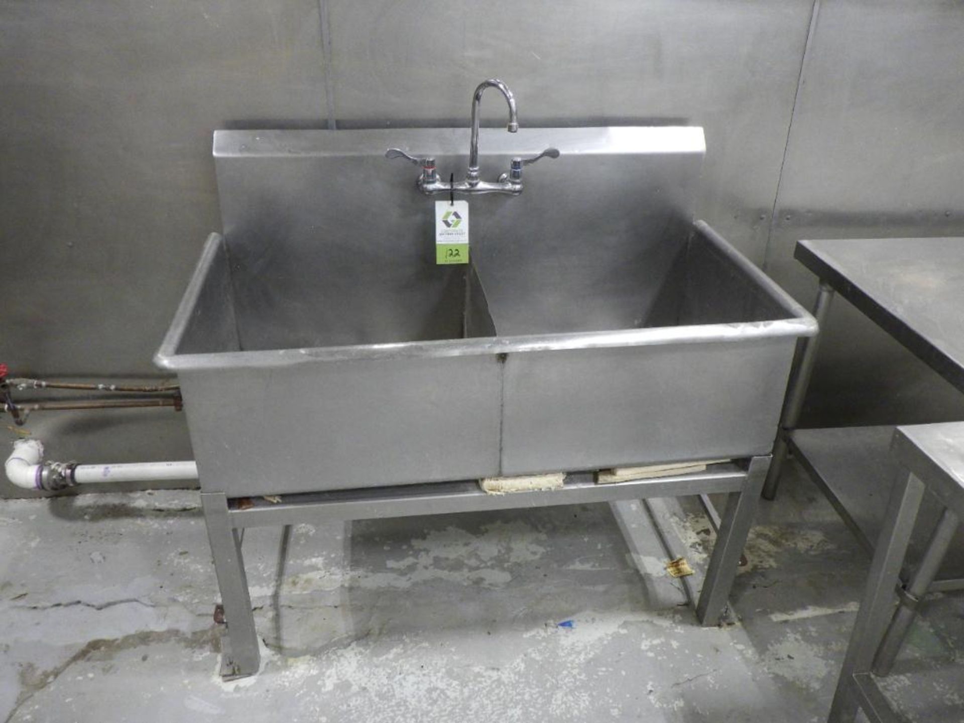 SS 2-Compartment Wash Sink - Image 2 of 10