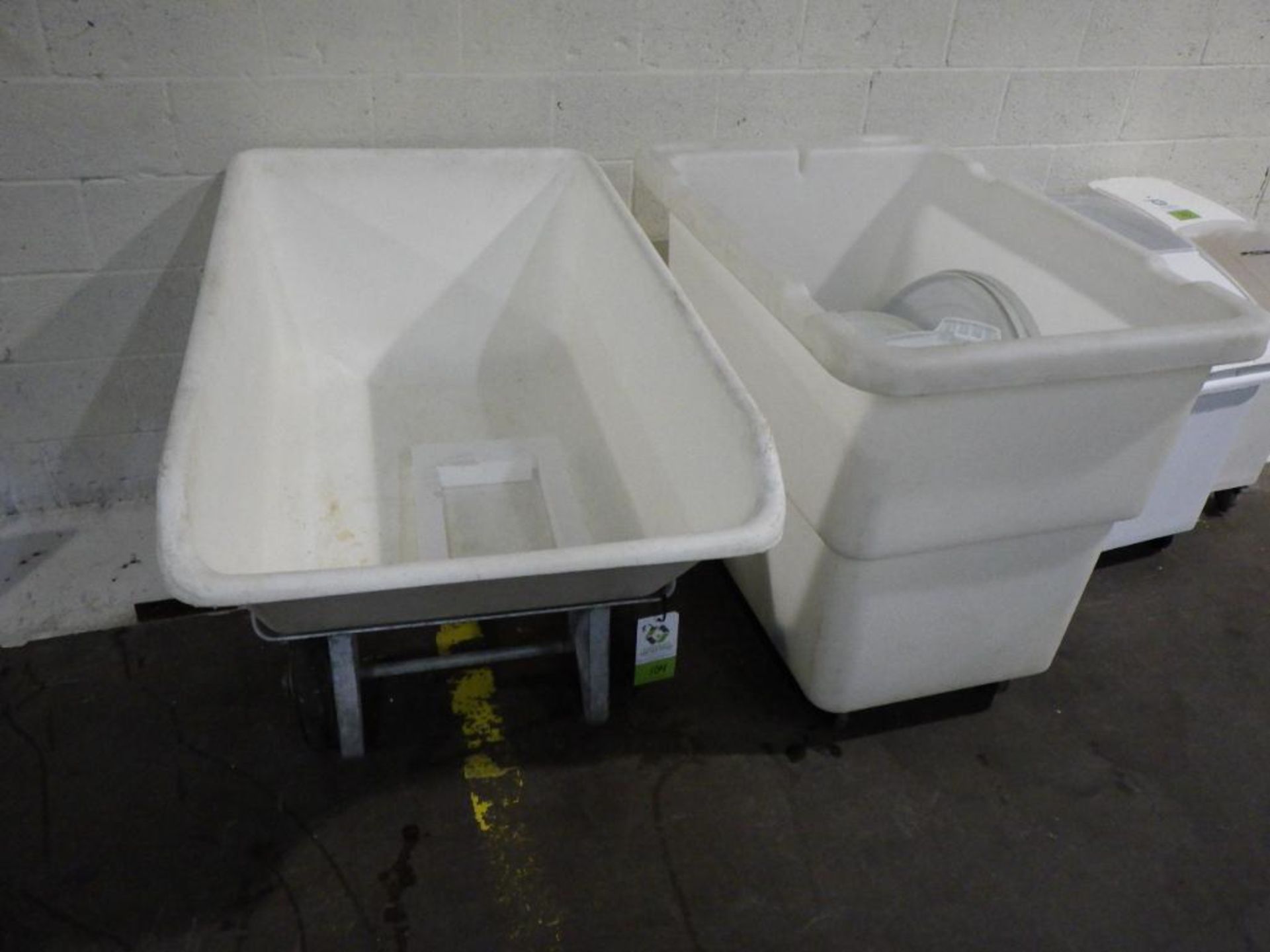 (2) Poly dump and ingredient bins (LOT)