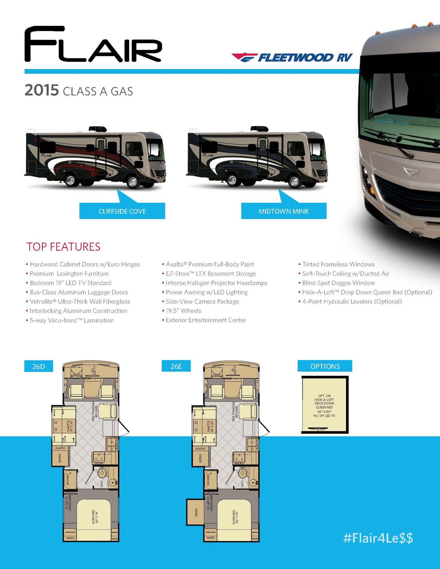 2015 Fleetwood Flair 26' Motorhome - Image 14 of 20