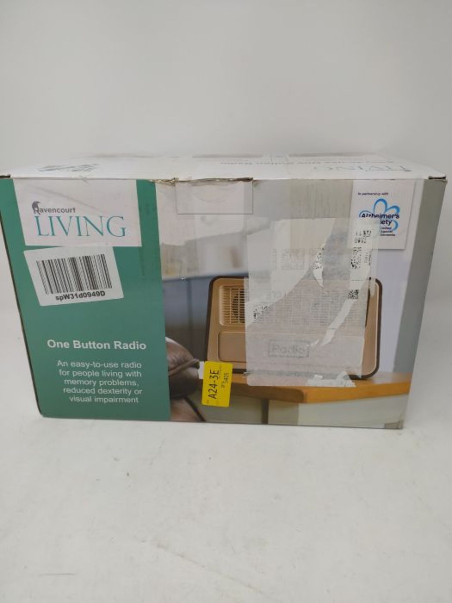 RRP £54.00 Ravencout Living OBR-1 One button Radio - Image 2 of 3