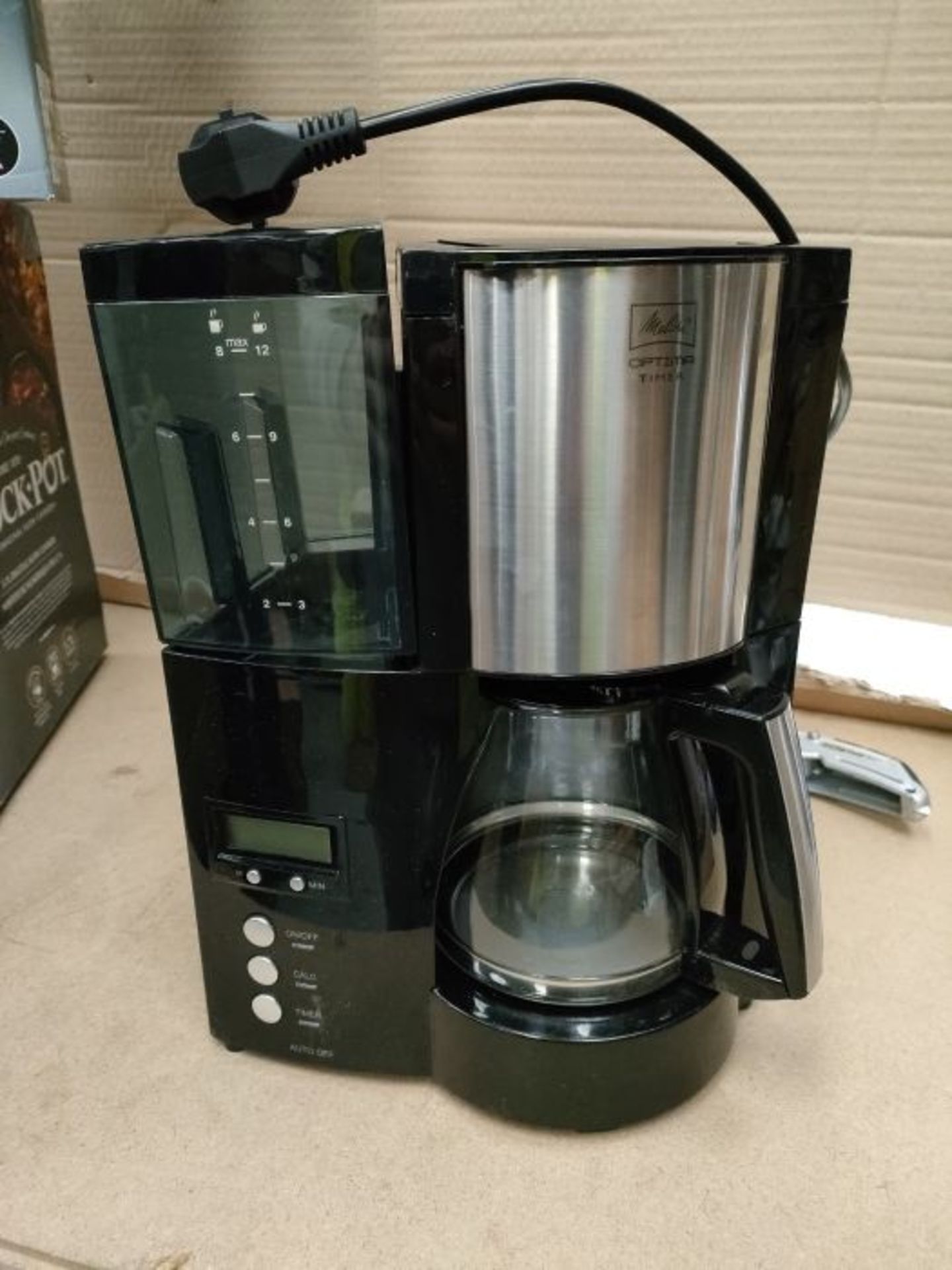 RRP £53.00 Melitta Filter Coffee Maker with Glass Pourer, Hot Hold and Timer Function, Optima Tim - Image 3 of 3