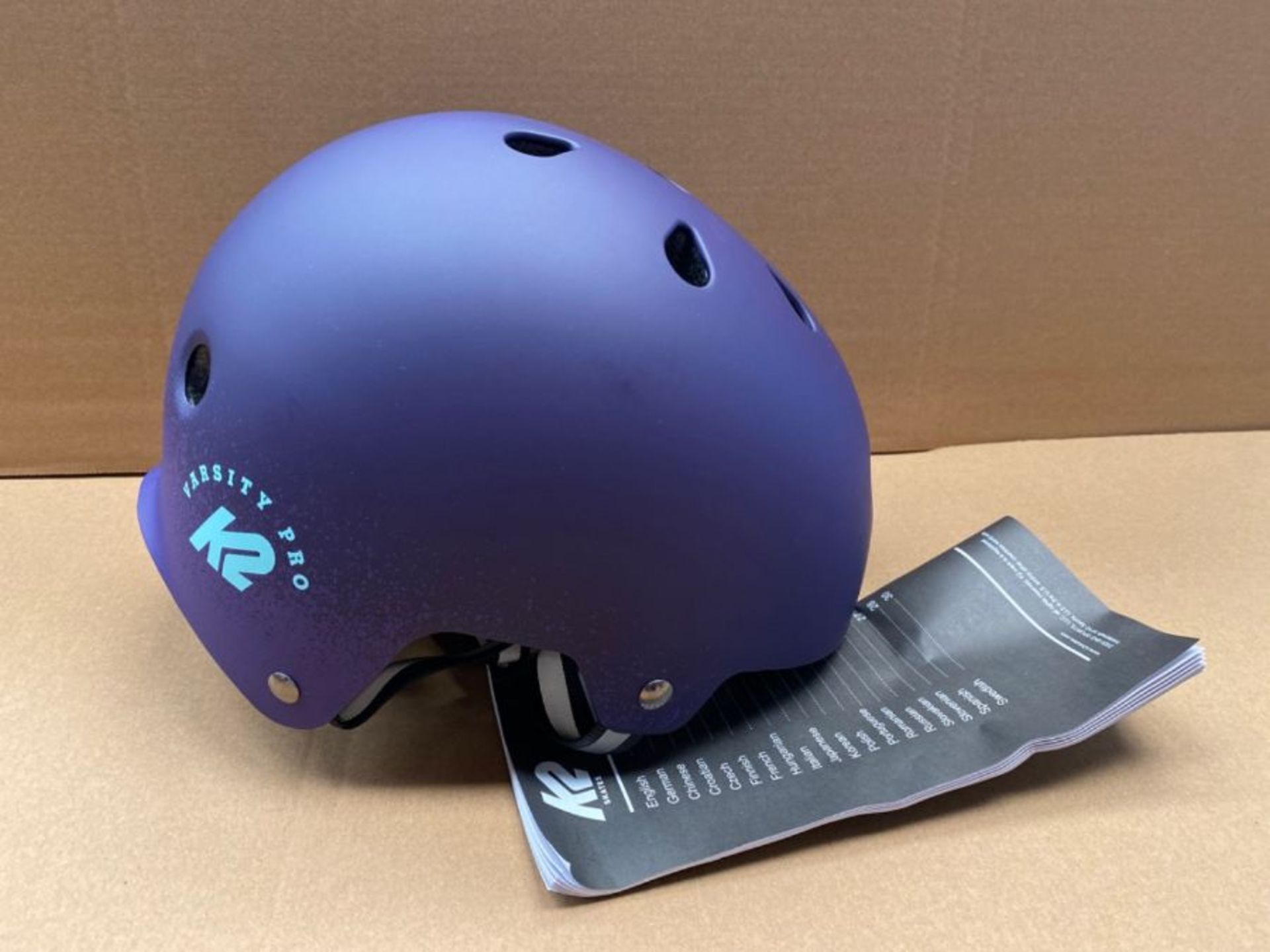 K2 Unisex - Adult's Varsity PRO Helmet, Purple, S (48-54cm) - Image 3 of 3