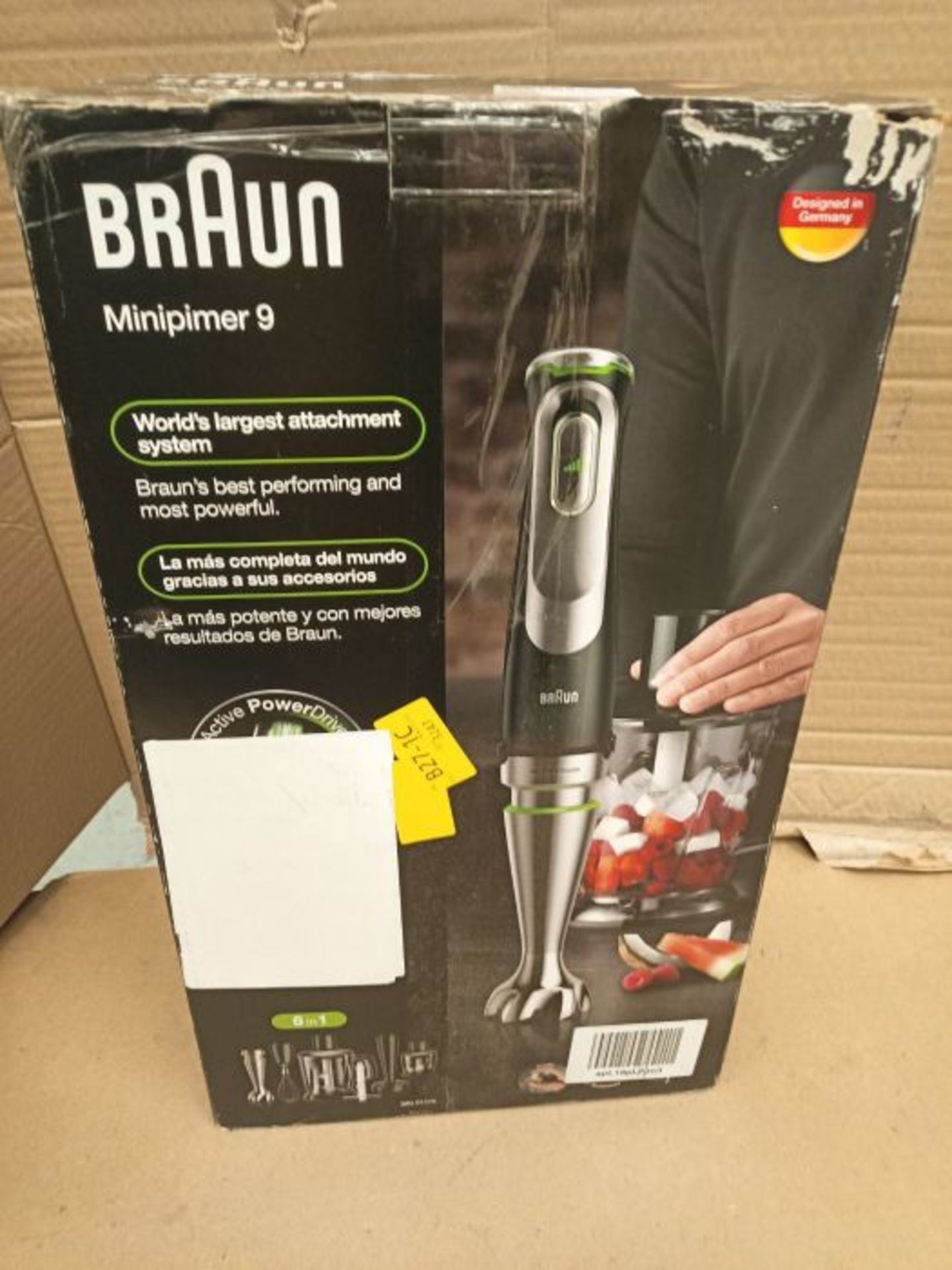 RRP £119.00 Braun MultiQuick 9 MQ Hand Blender - with Active PowerDrive and SplashControl, incl. M - Image 2 of 3