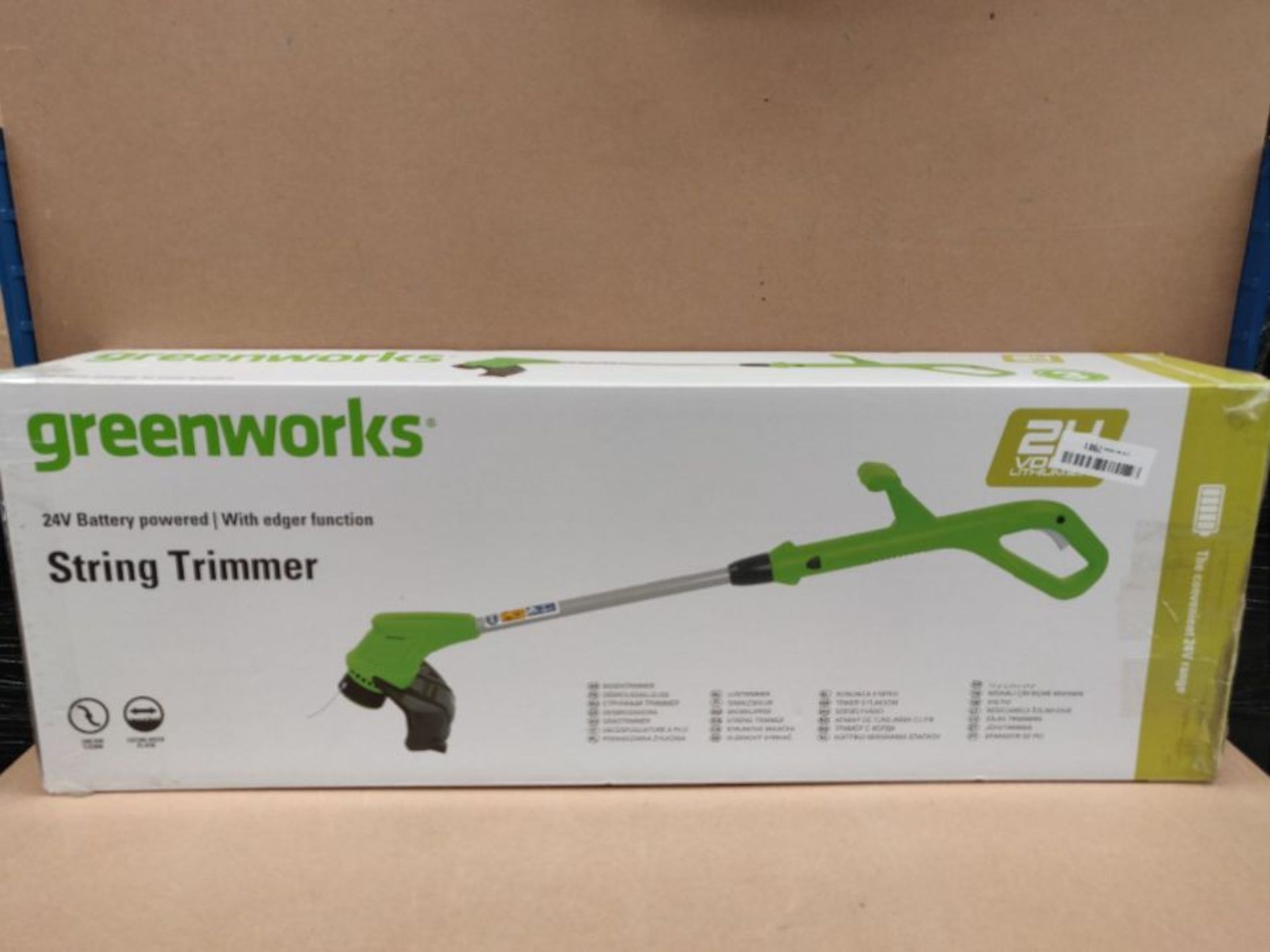 Greenworks Tools 01-000002101207 G24LT OPP Cordless String Trimmer, 24 V, Green, Black - Image 2 of 3